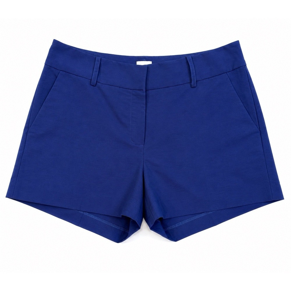 Ann Mashburn Shorts S Cobalt‎ Blue Tailored Quiet Luxury Coastal Prep 3"